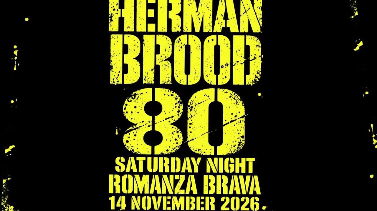 Exclusive Event: HERMAN BROOD 80TH BIRTHDAY PARTY · Poppodium Q-Factory, Amsterdam · za 14 nov 2026