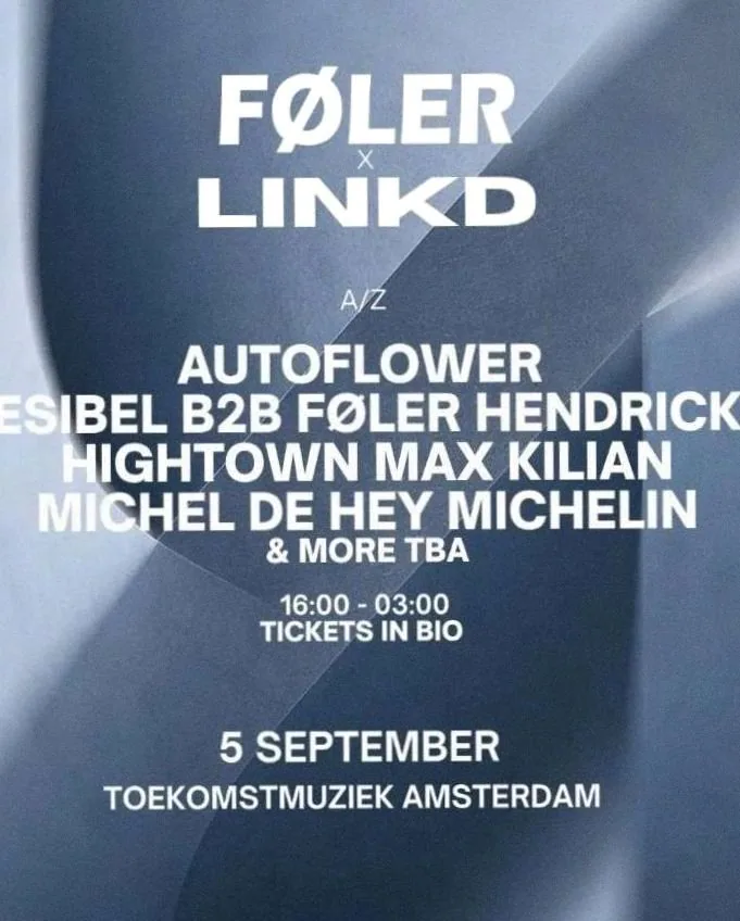 Føler x LNKD Mini Festival · Toekomstmuziek, Amsterdam · za 5 sep 2026