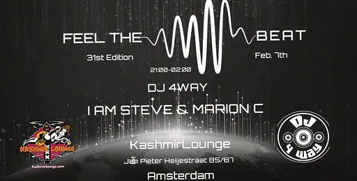 Feel the beat · Kashmir lounge, Amsterdam · za 5 dec 2026