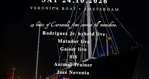 Feestgedruis enters ADE · Veronicaschip, Amsterdam · za 24 okt 2026