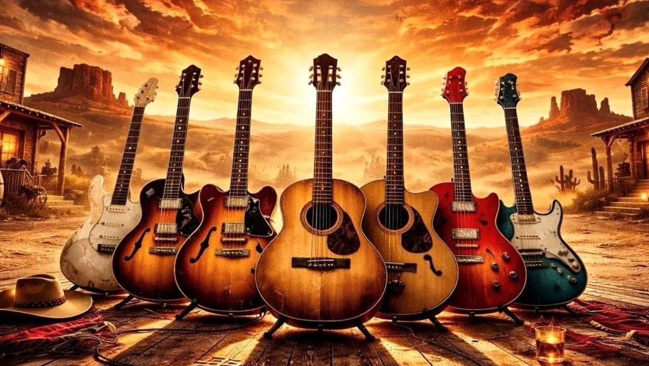 Five Great Guitars, Eric Vaarzon Morel — achtergrondafbeelding