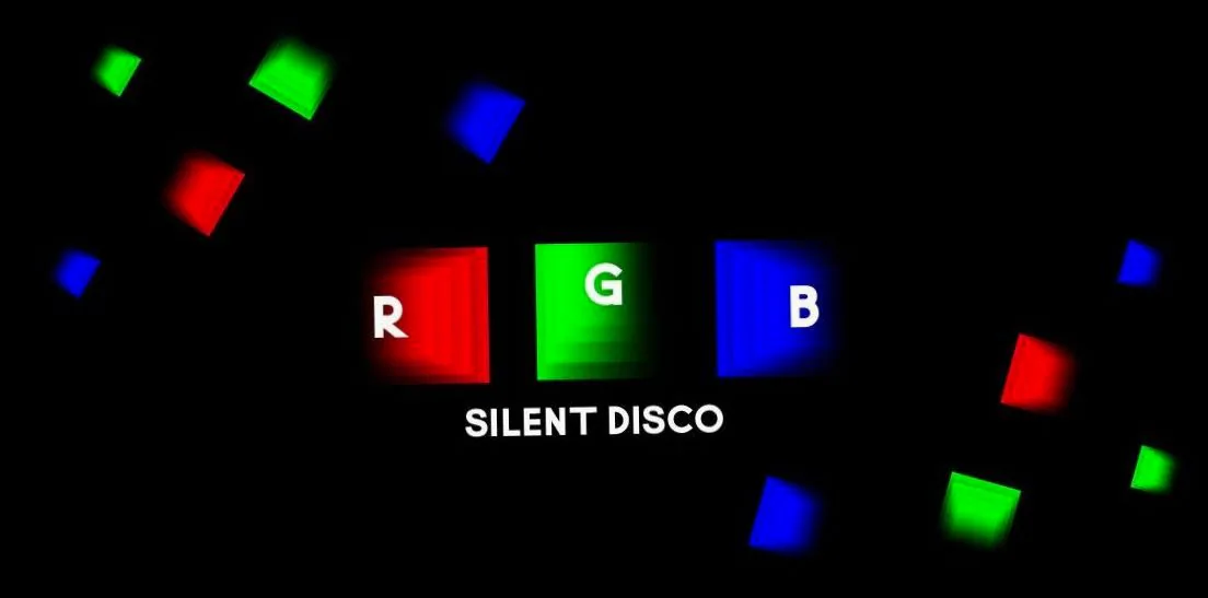 FLUOR RGB Silent Disco — achtergrondafbeelding