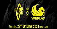 Funk You x Weplay | Label Showcase · Club Prime, Amsterdam · Thu, 22 Oct 2026