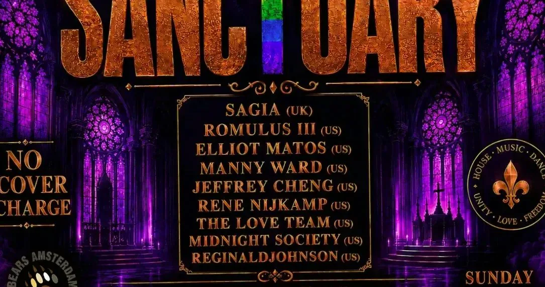 GDE Presents: SANCTUARY · Bears Amsterdam, Amsterdam · Sun, 25 Oct 2026