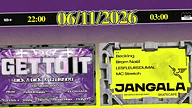 GET TO IT X JANGALA W/ BECKING, BRAM NOËL, CHRISSY, DE SLUWE VOS+, GTI SS, HEELDRAGG (LIVE), HOLYH, LESFLEURSDUMAL, LIV B2B FLOSTATE, MC STRETCH, NOAH RHEI, RIVER, YOSHI · Skatecafe, Amsterdam · vr 6 nov 2026