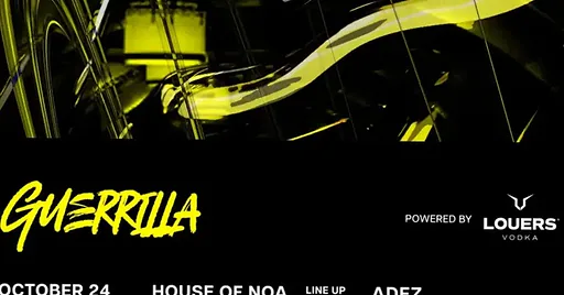 GUERRILLA · House of Noa, Amsterdam · Sat, 24 Oct 2026