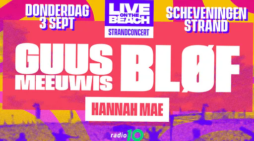 Guus Meeuwis en BLØF – LIVE on the BEACH · Noorderstrand Scheveningen, Den Haag · do 3 sep 2026