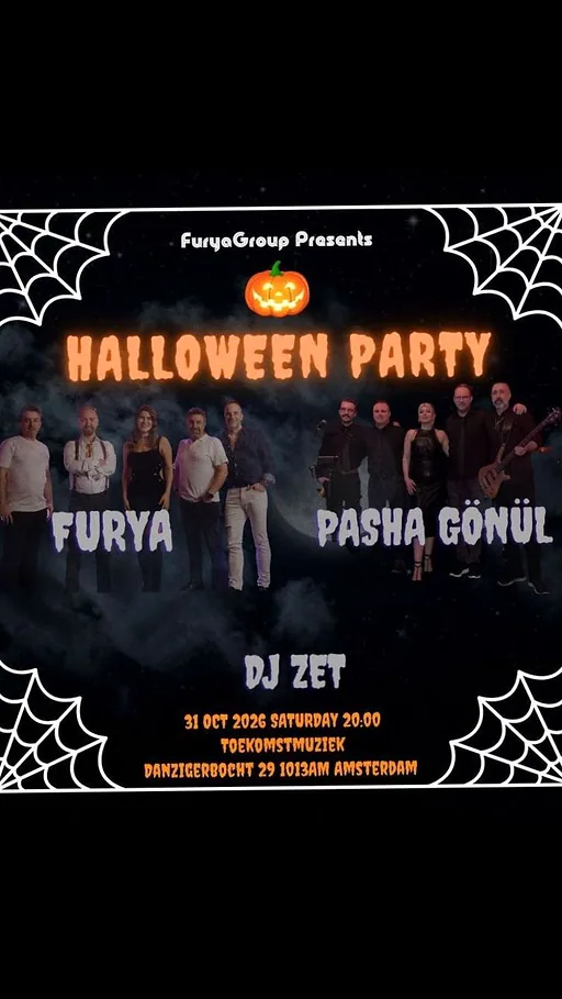 Halloween Party- 2 Live Bands & DJ warm-up and after · Toekomstmuziek, Amsterdam · Sat, 31 Oct 2026
