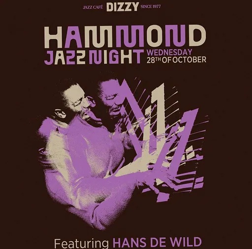 Hammond Organ Jazz night · Dizzy, Rotterdam · wo 28 okt 2026