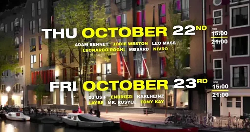 Head Studios Lounge & DJ Set @ ANDAZ Amsterdam – Opening Day · Andaz Amsterdam, Amsterdam · wo 21 okt 2026