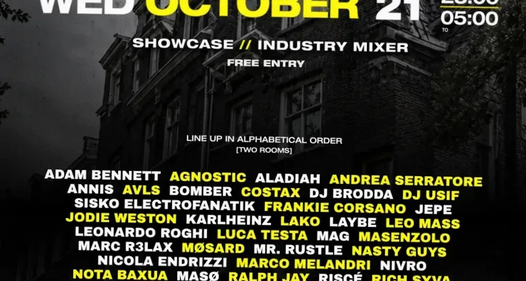 Head Studios x Meritocracy Records Showcase · The Tequila Club, Amsterdam · wo 21 okt 2026