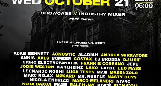 Head Studios x Meritocracy Records Showcase · The Tequila Club, Amsterdam · wo 21 okt 2026