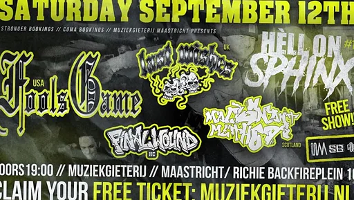 Hèll On Sphinx #10 | Free Hardcore Show · Muziekgieterij, Maastricht · za 12 sep 2026