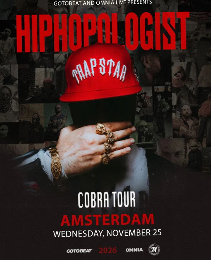 Hiphopologist live in Amsterdam 2026! · Toekomstmuziek, Amsterdam · Wed, 25 Nov 2026