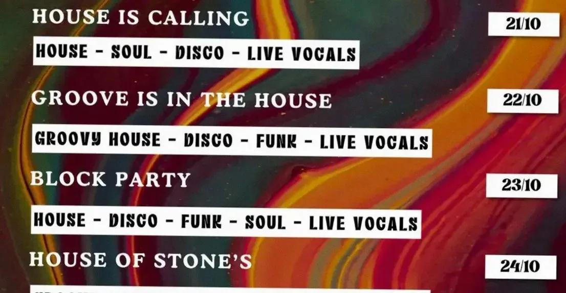 House is Calling · Stones, Amsterdam · Wed, 21 Oct 2026