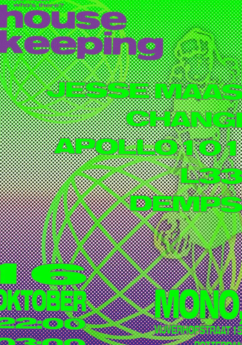 Housekeeping · MONO, Rotterdam · vr 16 okt 2026