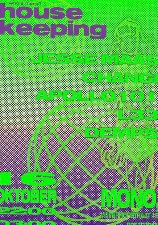 Housekeeping · MONO, Rotterdam · vr 16 okt 2026