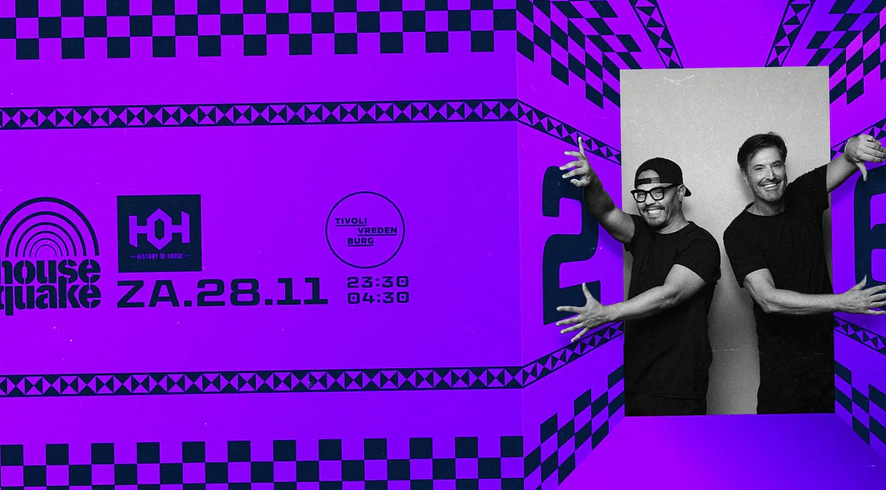 Housequake: History Of House · TivoliVredenburg, Utrecht · za 28 nov 2026