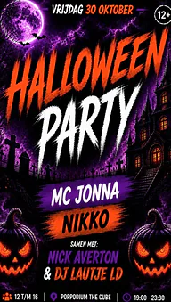 Hype Teenageparty - Halloween · Poppodium The Cube, Boskoop · vr 30 okt 2026