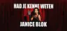 Janice Blok | Had je kenne weten · Cultureel Centrum Jan van Besouw, Goirle · vr 20 nov 2026