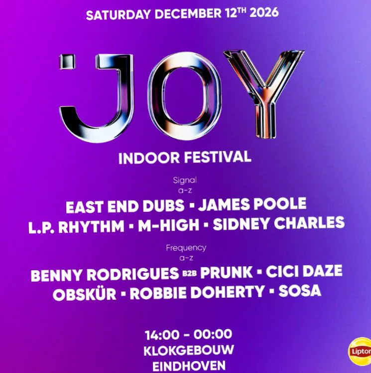 Joy Indoor Festival · Klokgebouw, Eindhoven · za 12 dec 2026
