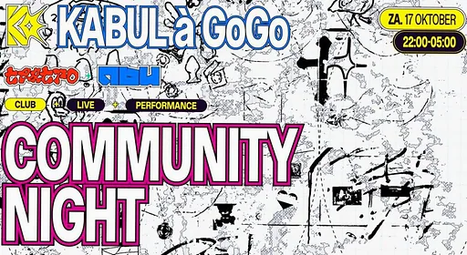 KABUL à GoGo ✧ Community Night ✦ · KABUL à GoGo, Utrecht · za 17 okt 2026