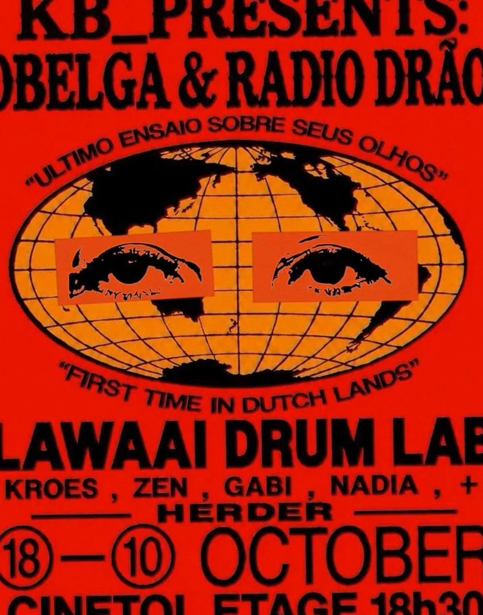 KB_ Presents: obelga & radio drão (BR) + HERDER +  lawaai drum lab — background image