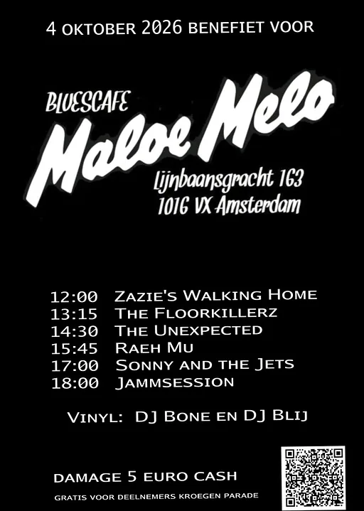 Kroegen tocht · Maloe Melo, Amsterdam · zo 4 okt 2026