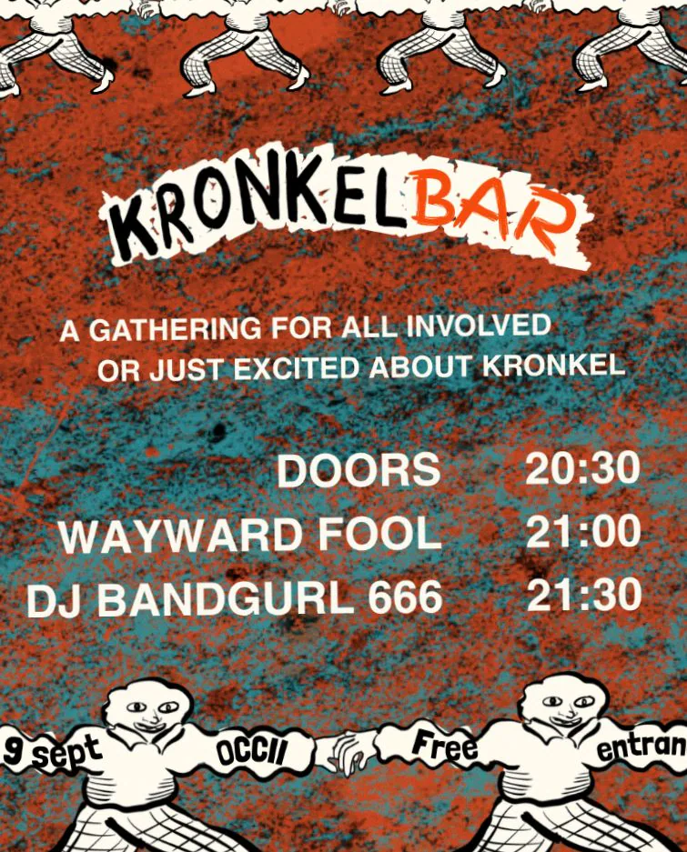 KRONKELBAR w/ WAYWARD FOOL + DJ BANDGURL666 — achtergrondafbeelding