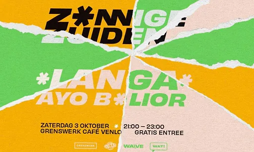 Langa + Ayo B + Lior · Grenswerk, Venlo · za 3 okt 2026