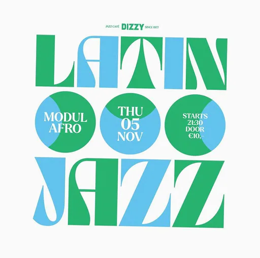 Latin Jazz night Feat. Modul Afro · Dizzy, Rotterdam · do 5 nov 2026