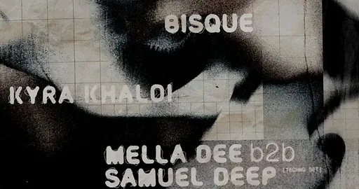 Lobster invites Bisque, Kyra Khaldi, Mella Dee b2b Samuel Deep [techno set] · BRET, Amsterdam · wo 21 okt 2026