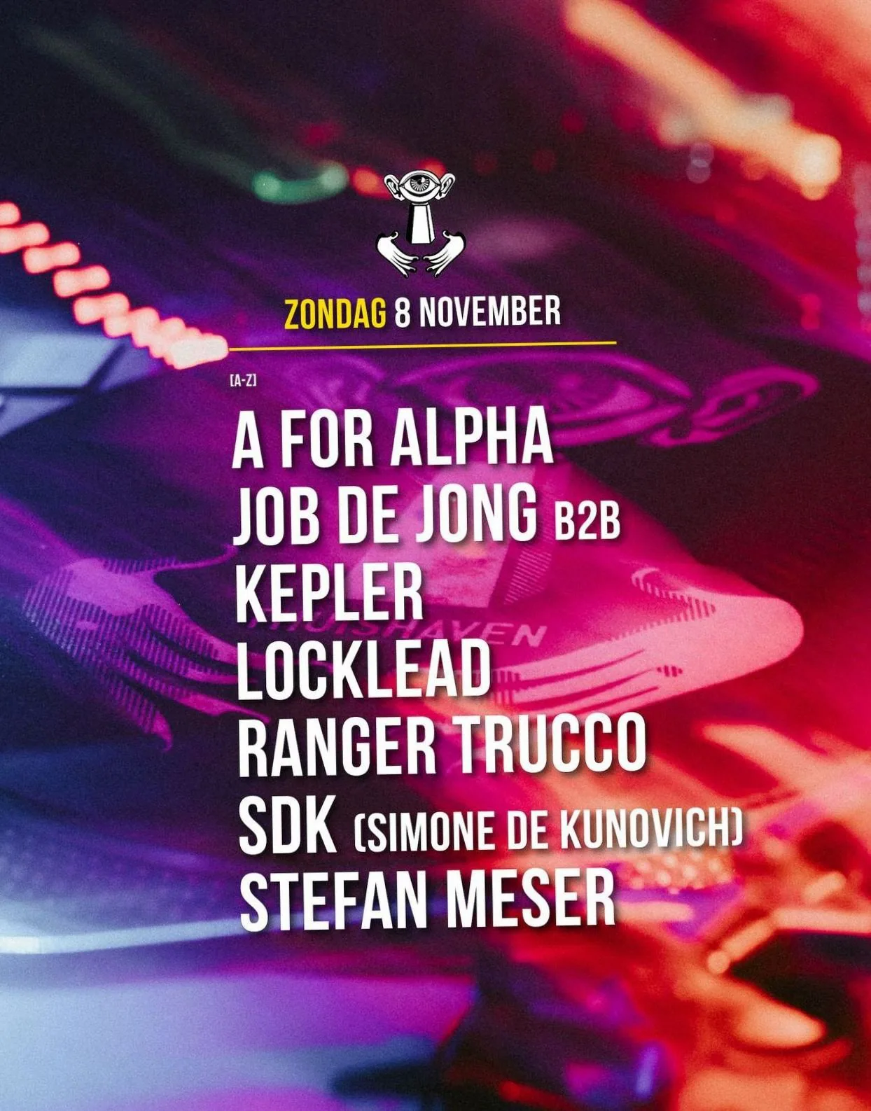 Locklead / Job de Jong / Kepler & more · Thuishaven festivalterrein, Amsterdam · zo 8 nov 2026