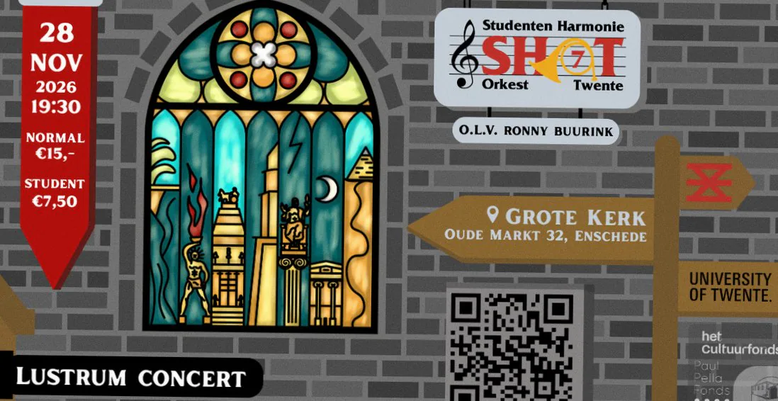 Lustrumconcert - Studenten Harmonie Orkest Twente · De Grote Kerk, Enschede · za 28 nov 2026