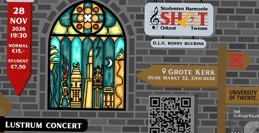 Lustrumconcert - Studenten Harmonie Orkest Twente · De Grote Kerk, Enschede · za 28 nov 2026
