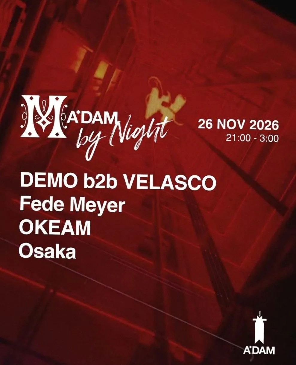 Madam by Night invites: MONARK · Madam Amsterdam, Amsterdam · Thu, 26 Nov 2026