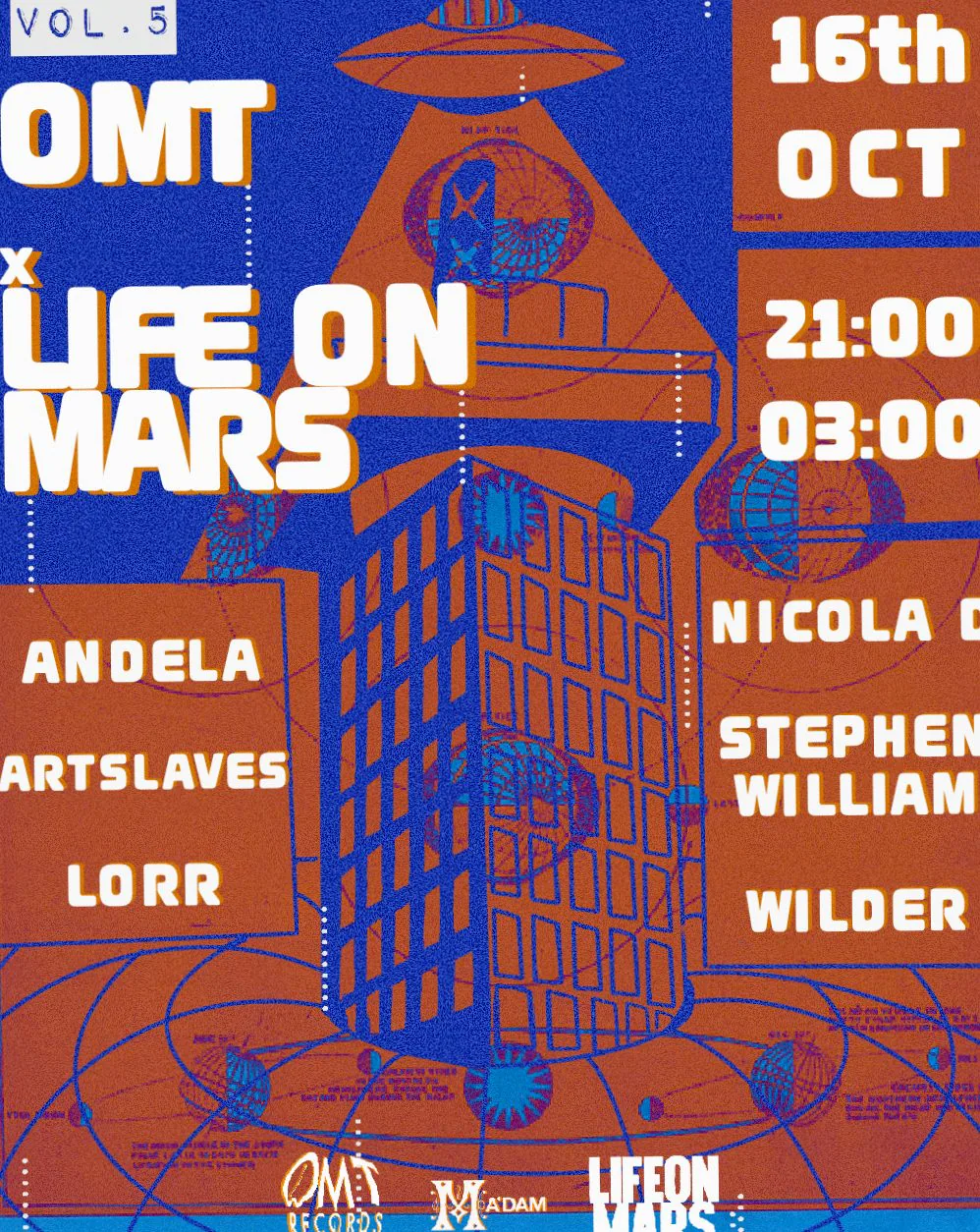Madam by Night invites: OMT Records x Life On Mars · Madam Amsterdam, Amsterdam · Fri, 16 Oct 2026