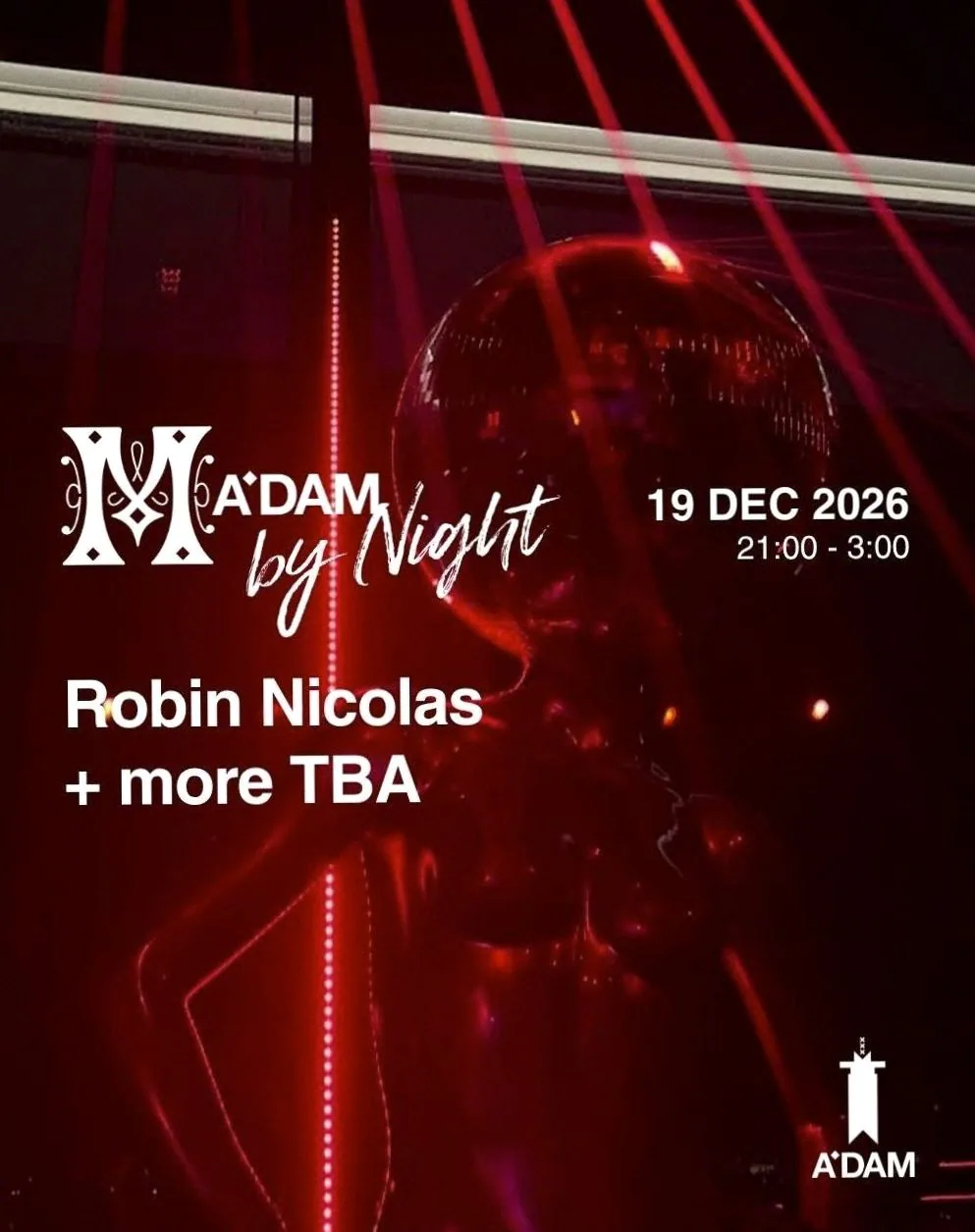 Madam by Night invites: Robin Nicolas invites — background image