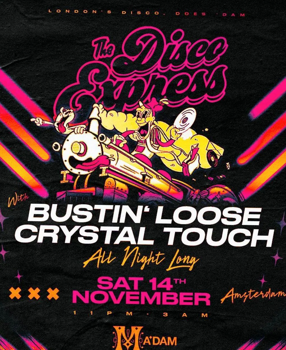 Madam by Night invites: The Disco Express — achtergrondafbeelding