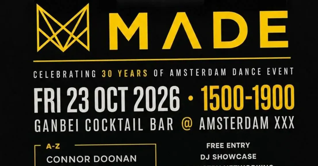 Made in ADE · Ganbei Karaoke, Amsterdam · vr 23 okt 2026