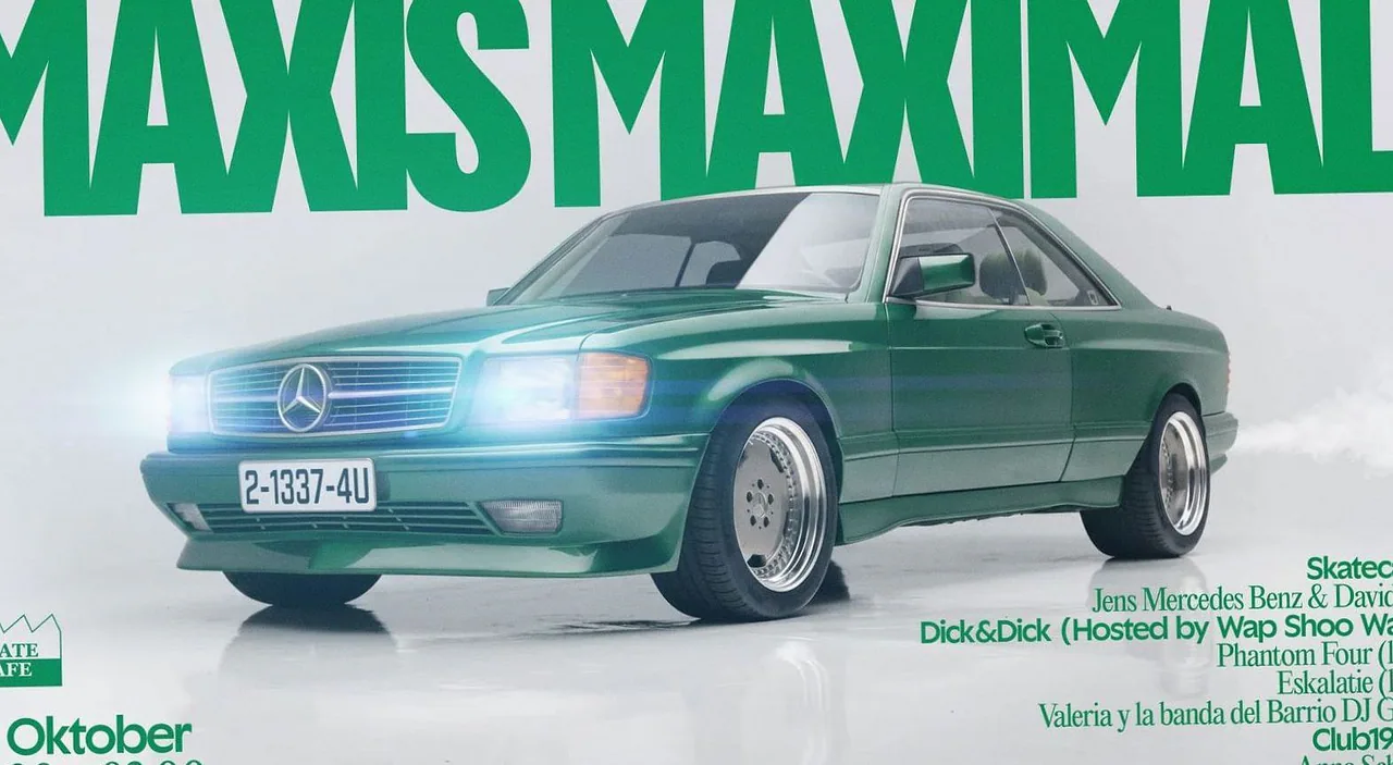 MAXIS MAXIMAL W/ ANNA SCHREIT, DJ DAVID 89', JENS MERCEDES BENZ — achtergrondafbeelding