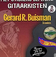 Met stickers beplakte gitaarkisten · Rabo Theater De Meenthe, Steenwijk · za 31 okt 2026