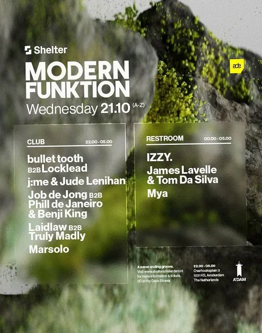 Modern Funktion · Shelter, Amsterdam · wo 21 okt 2026