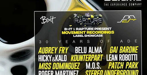 Movement Recordings ADE XXX Showcase · 50:HERTZ House & Techno Club Rembrandt Square, Amsterdam · za 24 okt 2026