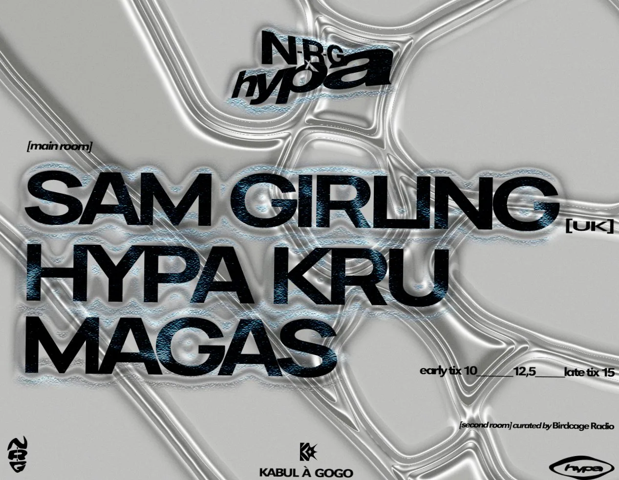 N-R-G × HYPA present: Sam Girling (UK) · KABUL à GoGo, Utrecht · vr 25 sep 2026