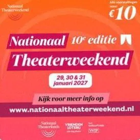Nationaal Theaterweekend · Theater `t Voorhuys, Emmeloord · za 30 jan 2027