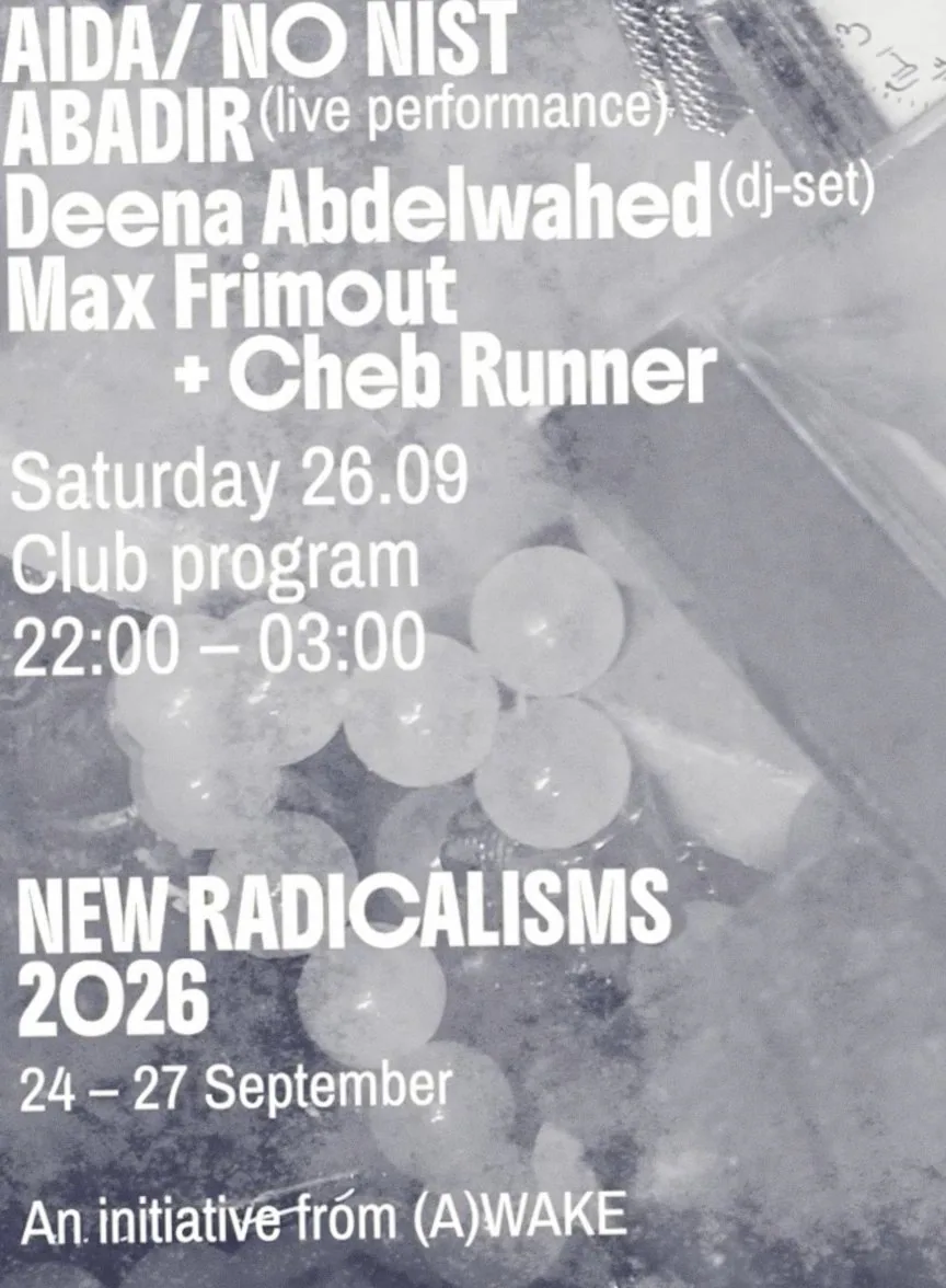 New Radicalism (tickets in bio) Club Night - Saturday · MONO, Rotterdam · za 26 sep 2026