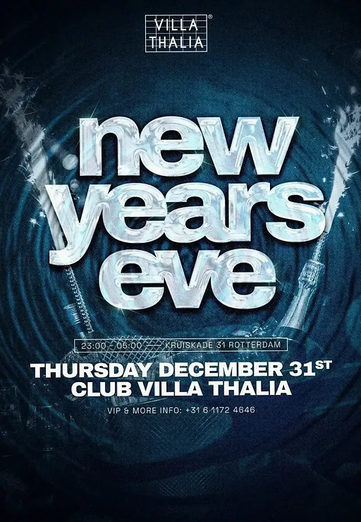 NEW YEARS EVE @ VILLA THALIA · Club Villa Thalia, Rotterdam · do 31 dec 2026
