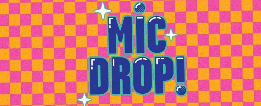 Paarcafé: Mic Drop — achtergrondafbeelding