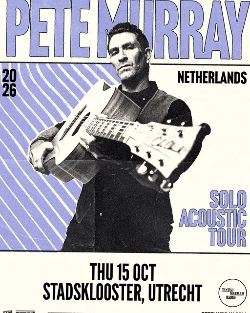 Pete Murray · TivoliVredenburg, Utrecht · do 15 okt 2026